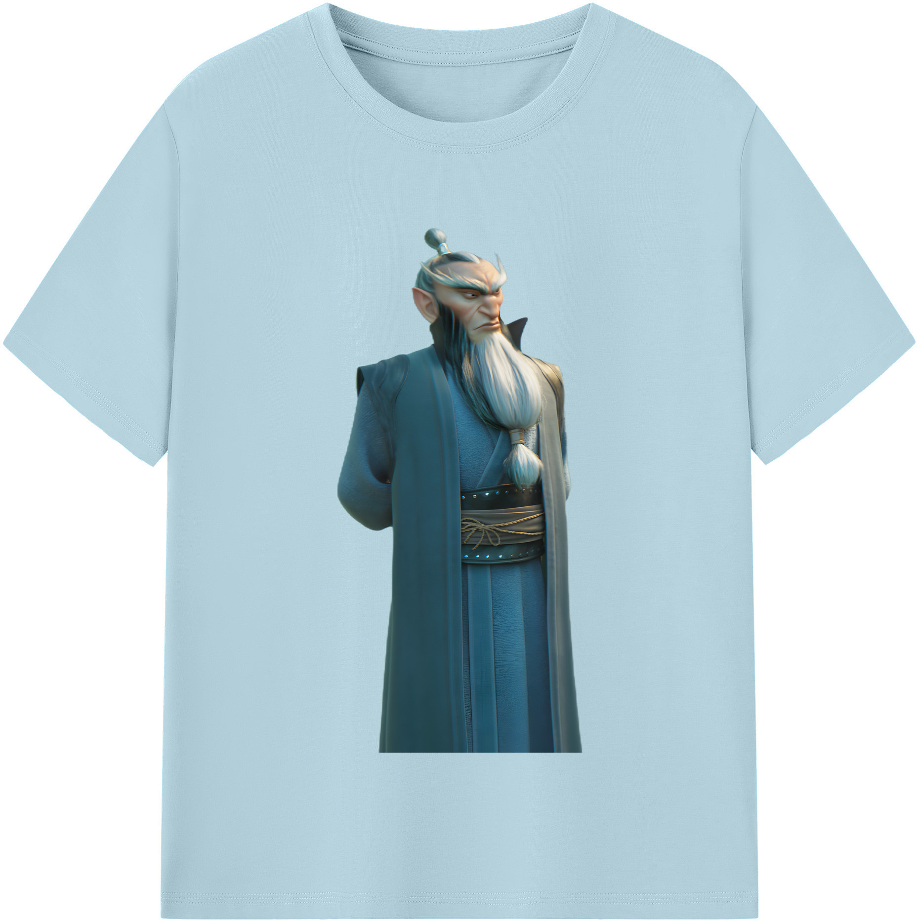 （画像用） Ne Zha 2 ナタ 魔童の大暴れ 綿100％半袖Tシャツ（フロントプリント）